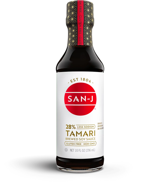 San J Organic Tamari 28% Less Sodium Soy Sauce Gluten Free  | San J | Grill House