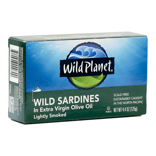 Wild Planet Sardines In Extra Virgin Olive Oil Lightly Smoked 4.4 Oz  | Wild Planet | Grill House