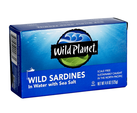 Wild Planet Wild Sardines In Water 4.4Oz  | Wild Planet | Grill House