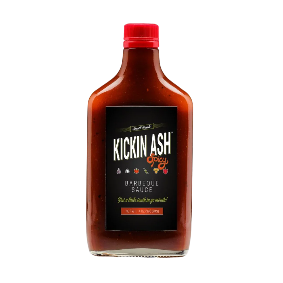 Spicy BBQ Sauce Kickin Ash - 14 oz
