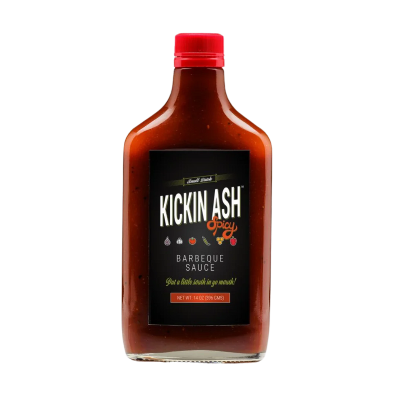 Spicy BBQ Sauce Kickin Ash - 14 oz