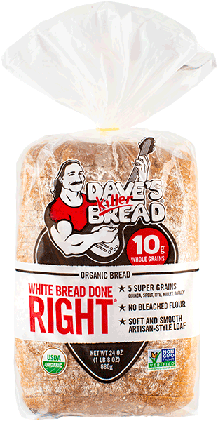 Daves Killer Bread White Bread Done Right  | Daves Killer bread | Grill House