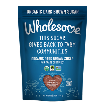 Dark Brown Sugar (Organic Fair Trade) 24 oz – Wholesome