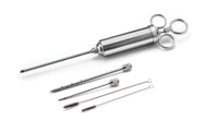 6 Piece Meat Injector Stainless Steel 10.5