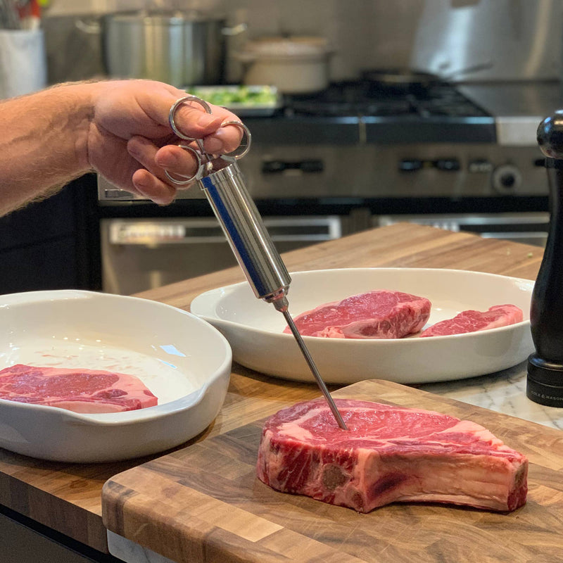 6 Piece Meat Injector Stainless Steel 10.5" x 7" - Outset