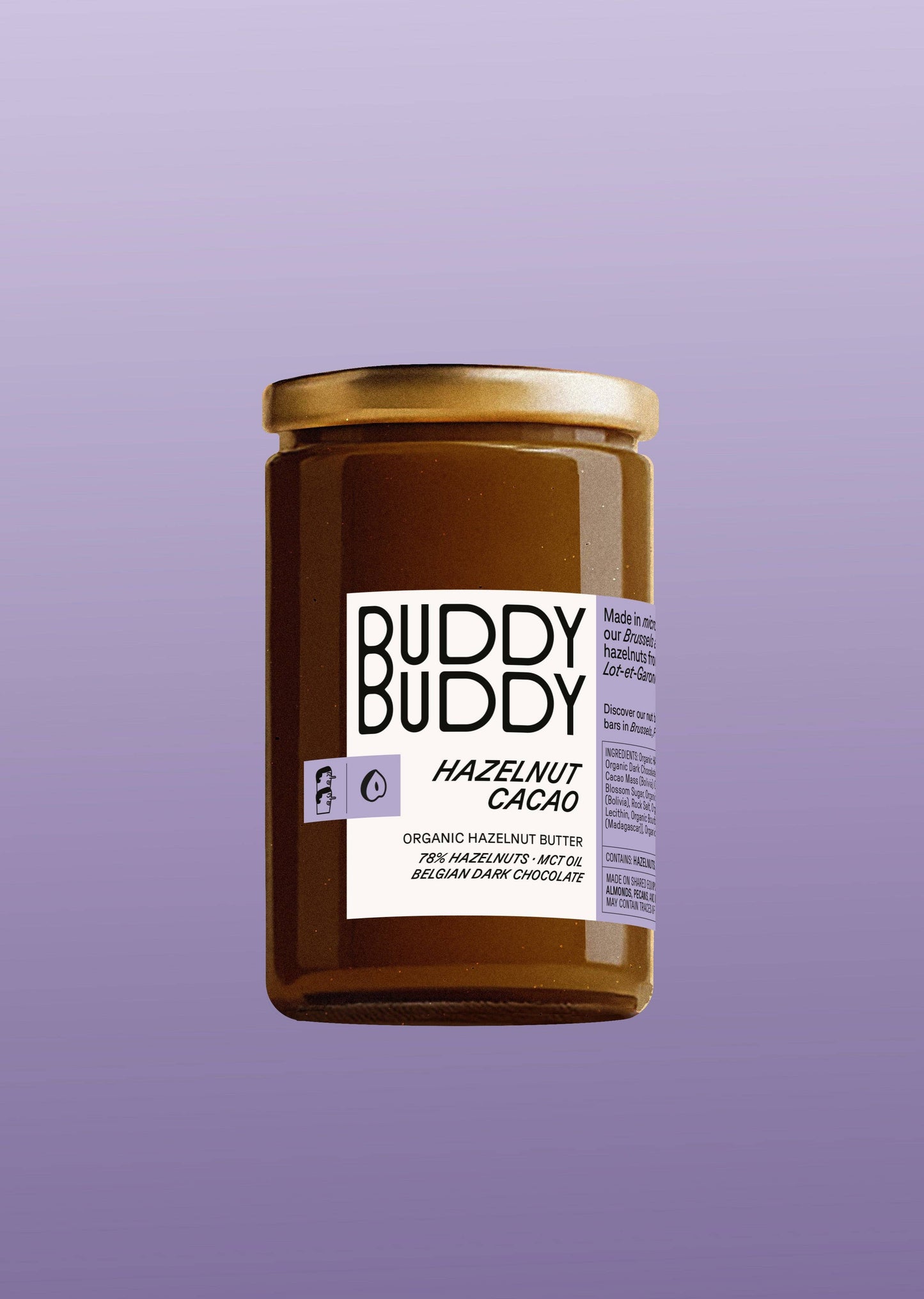 Organic Hazelnut Cacao Nut Butter 9.2oz - Buddy Buddy