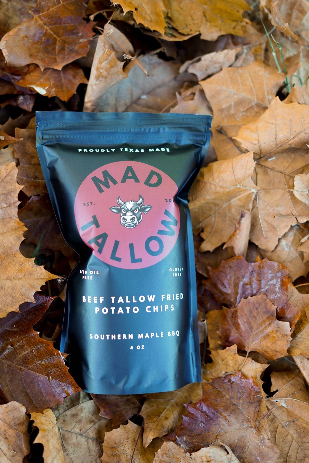 Texas Pit Master BBQ Beef Tallow Chips 4oz - Mad Tallow