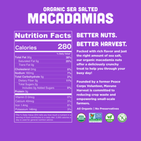Dry Roasted Macadamias with Sea Salt 4 oz – Mavuno Harvest Organics