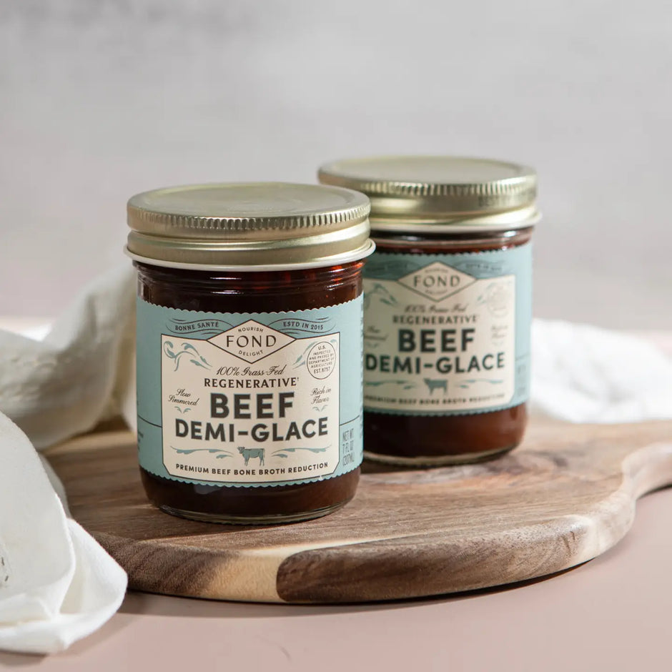 Beef Demi-Glace 100% Grass-fed & Regenerative 7 fl oz - Fond