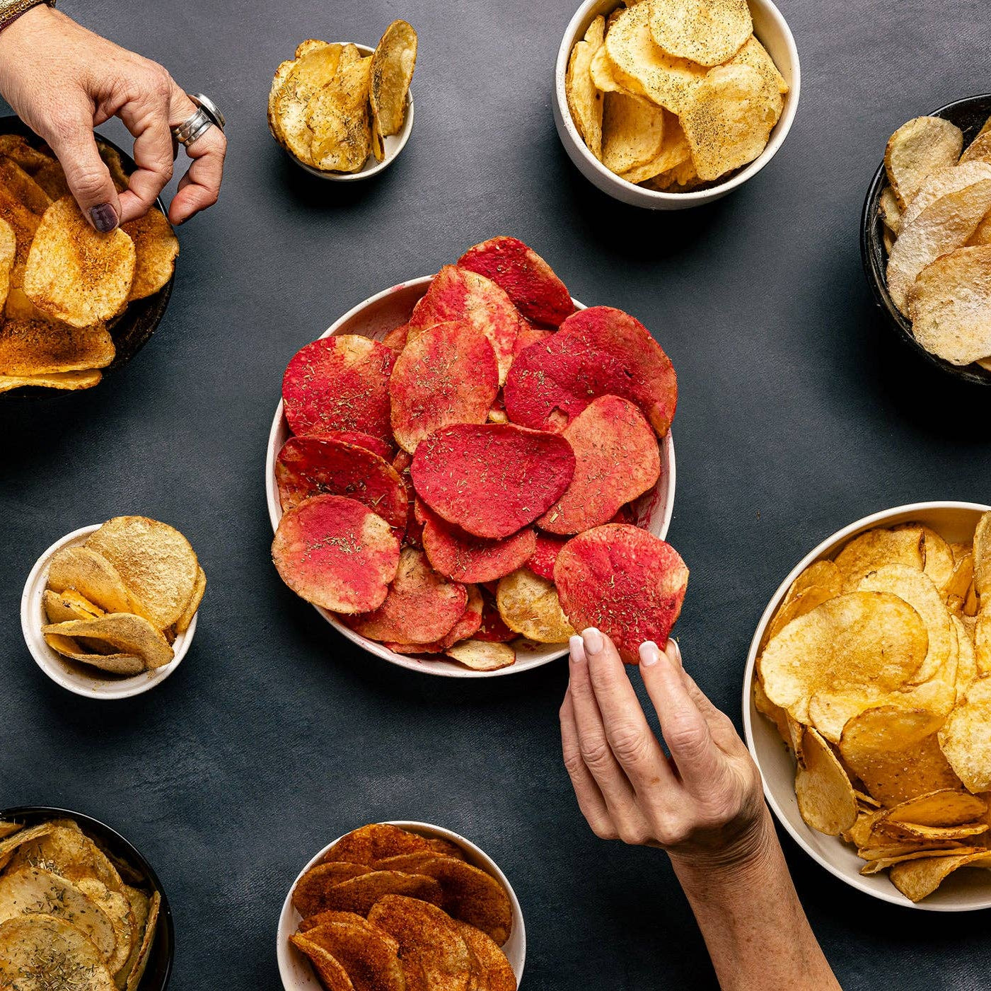 Hot Honey Korean BBQ Thick Cut Potato Chips 4oz