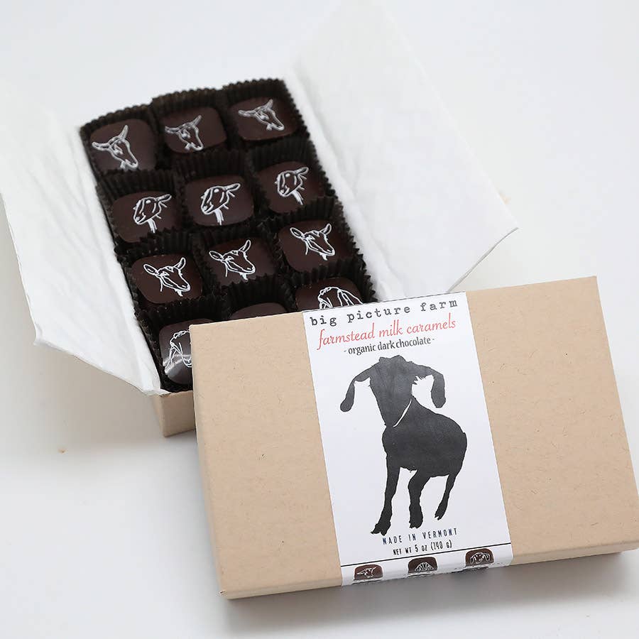 Chocolate Covered Goat Milk Caramel 2.5 oz – Big Picture Farm