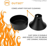 Cast Iron Beer Can Chicken Holder and Flavor Infuser - Outset