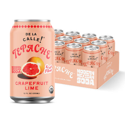 Grapefruit Lime Tepache Mexican Soda 12oz - De La Calle
