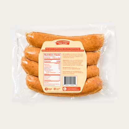 The Lottie Fully Cooked Pork Sausage 12 oz – Lotties Meats