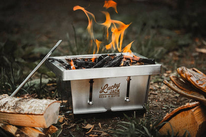 Stainless Steel Flat-Pack Stove Grill - Lucky Jack