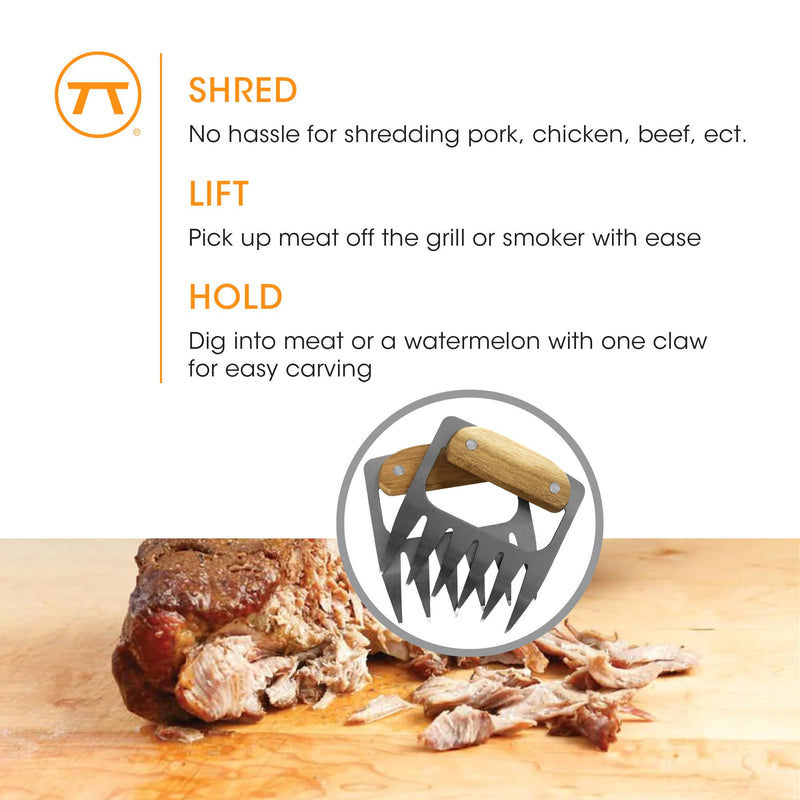 Stainless Steel Meat Shredding Bear Claws 4.4" x 4.2" - Outset