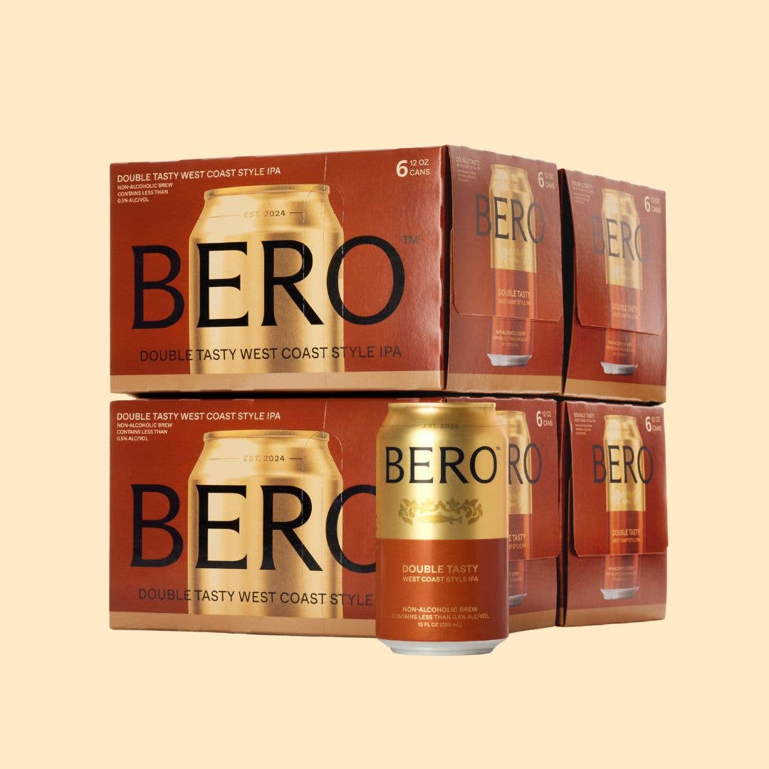 BERO Double Tasty West Coast Style IPA - Non Alcoholic Beer - 6pk