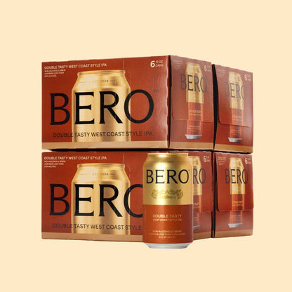 BERO Double Tasty West Coast Style IPA - Non Alcoholic Beer - 6pk