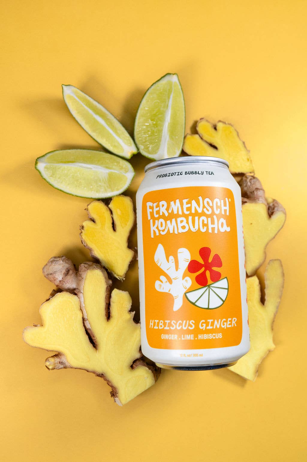 Hibiscus Ginger Kombucha 12 oz – Fermensch Kombucha