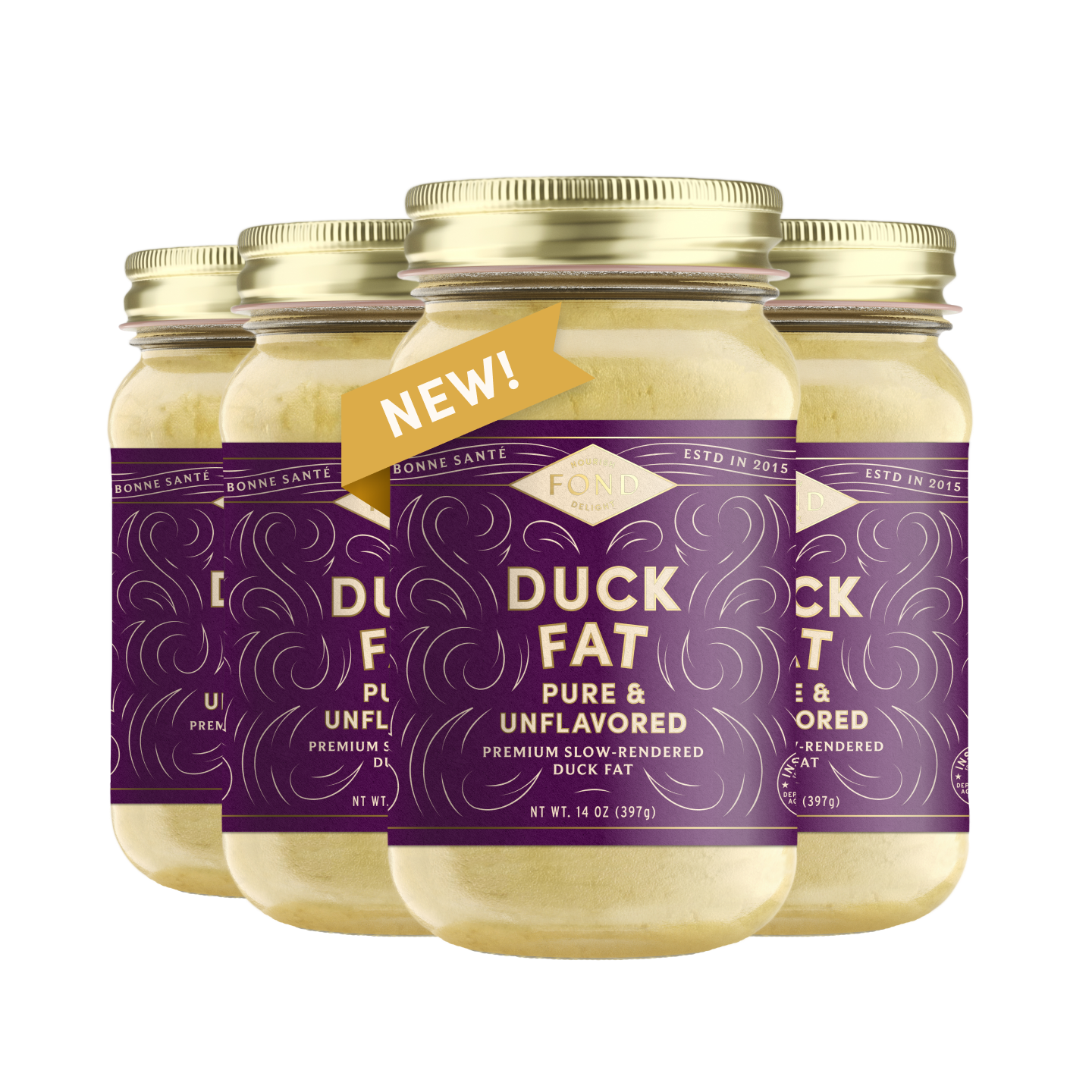 Pure & Unflavored Duck Fat 14 oz – Fond