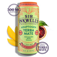 Adaptogen Infused Blood Orange & Mango Yerba Mate 16 oz – Sir Inkwell Health Curiosities