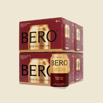BERO Edge Hill Hazy IPA - Premium Non Alcoholic Beer - 6pk