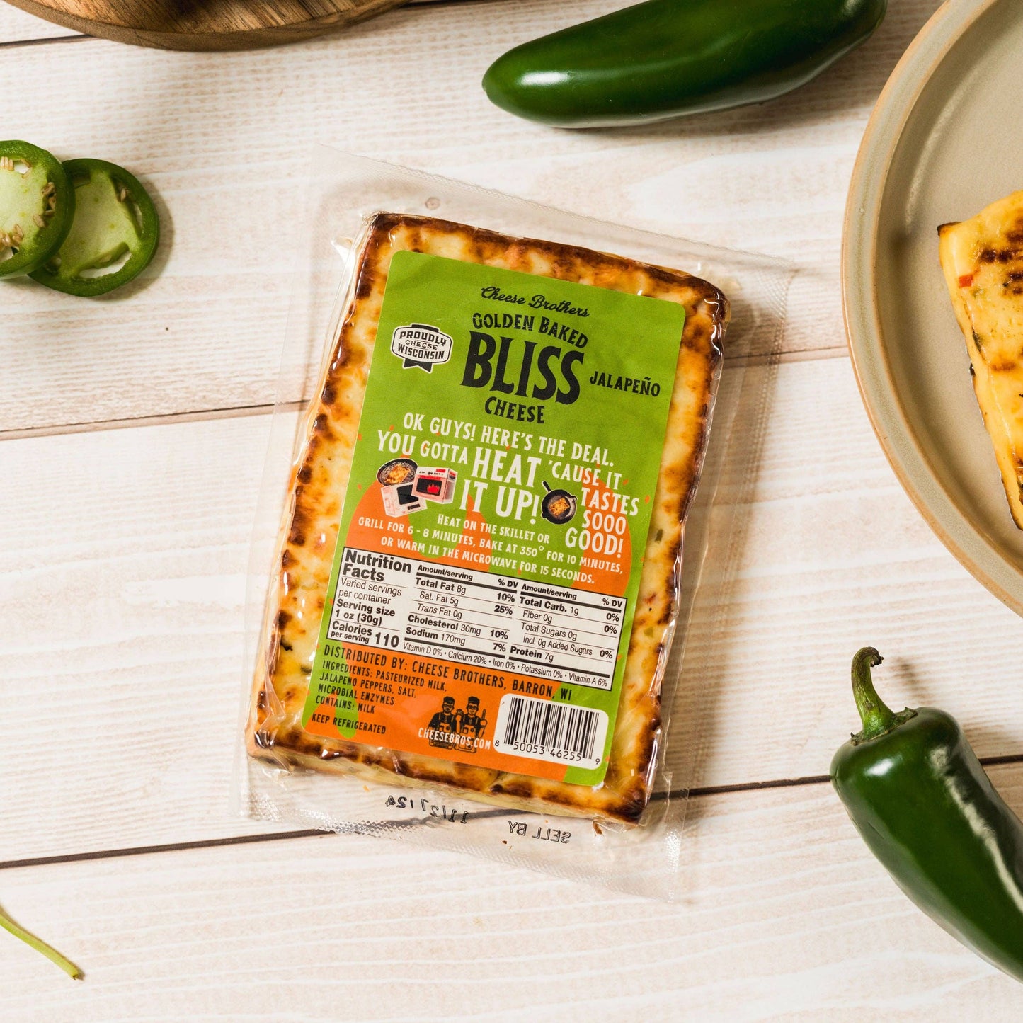 Jalapeño Golden Baked Bliss 8 oz – Cheese Brothers