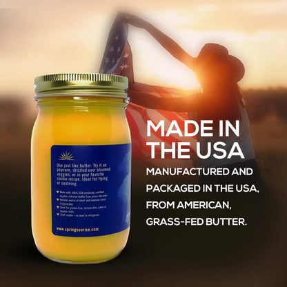 Cultured Ghee Organic & Grass-Fed  16oz - Spring Sunrise Natural Foods