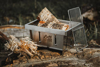 Stainless Steel Flat-Pack Stove Grill - Lucky Jack