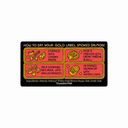 Gold Label Atlantic Smoked Salmon 3.2oz – Fishwife