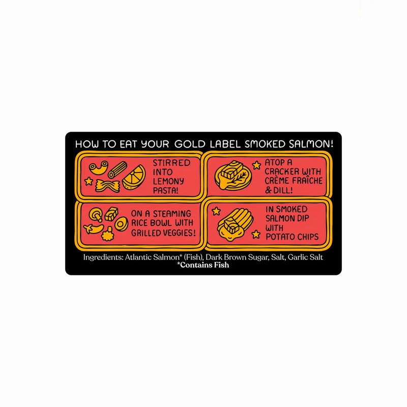 Gold Label Atlantic Smoked Salmon 3.2oz – Fishwife
