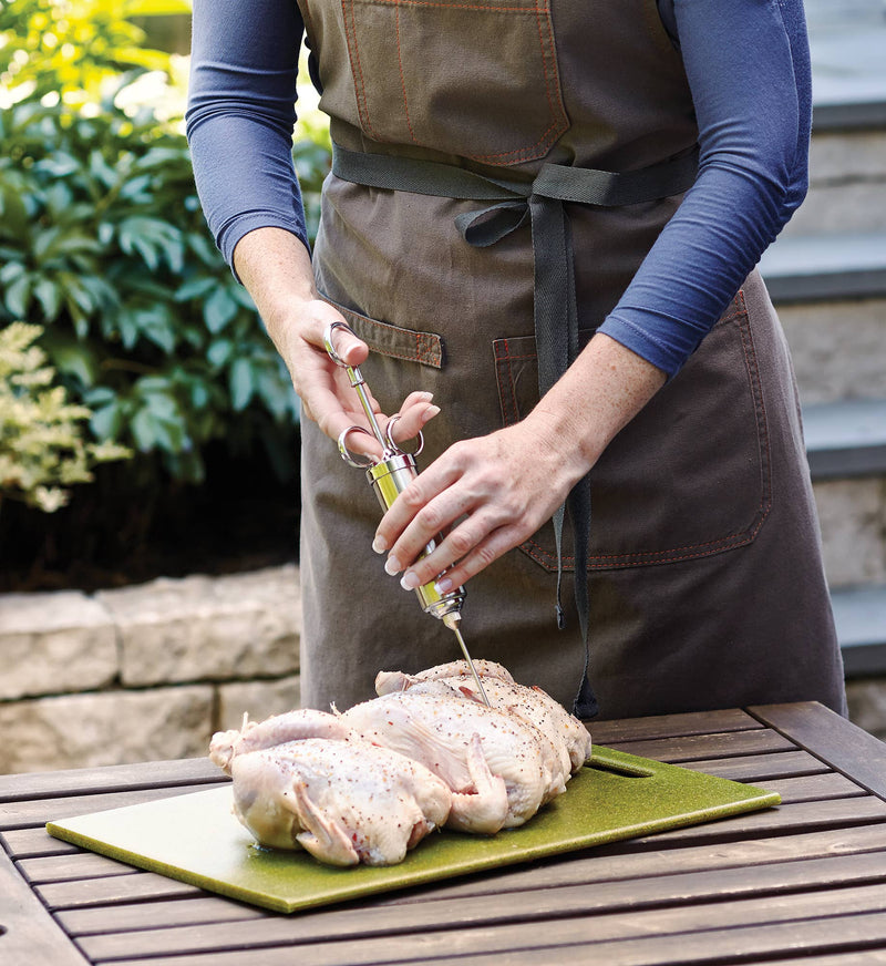 6 Piece Meat Injector Stainless Steel 10.5" x 7" - Outset