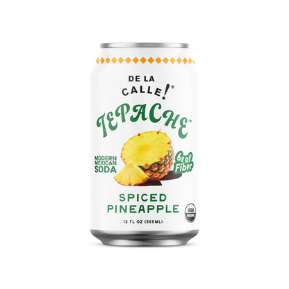 Pineapple Spice Tepache Mexican Soda 12oz - De La Calle