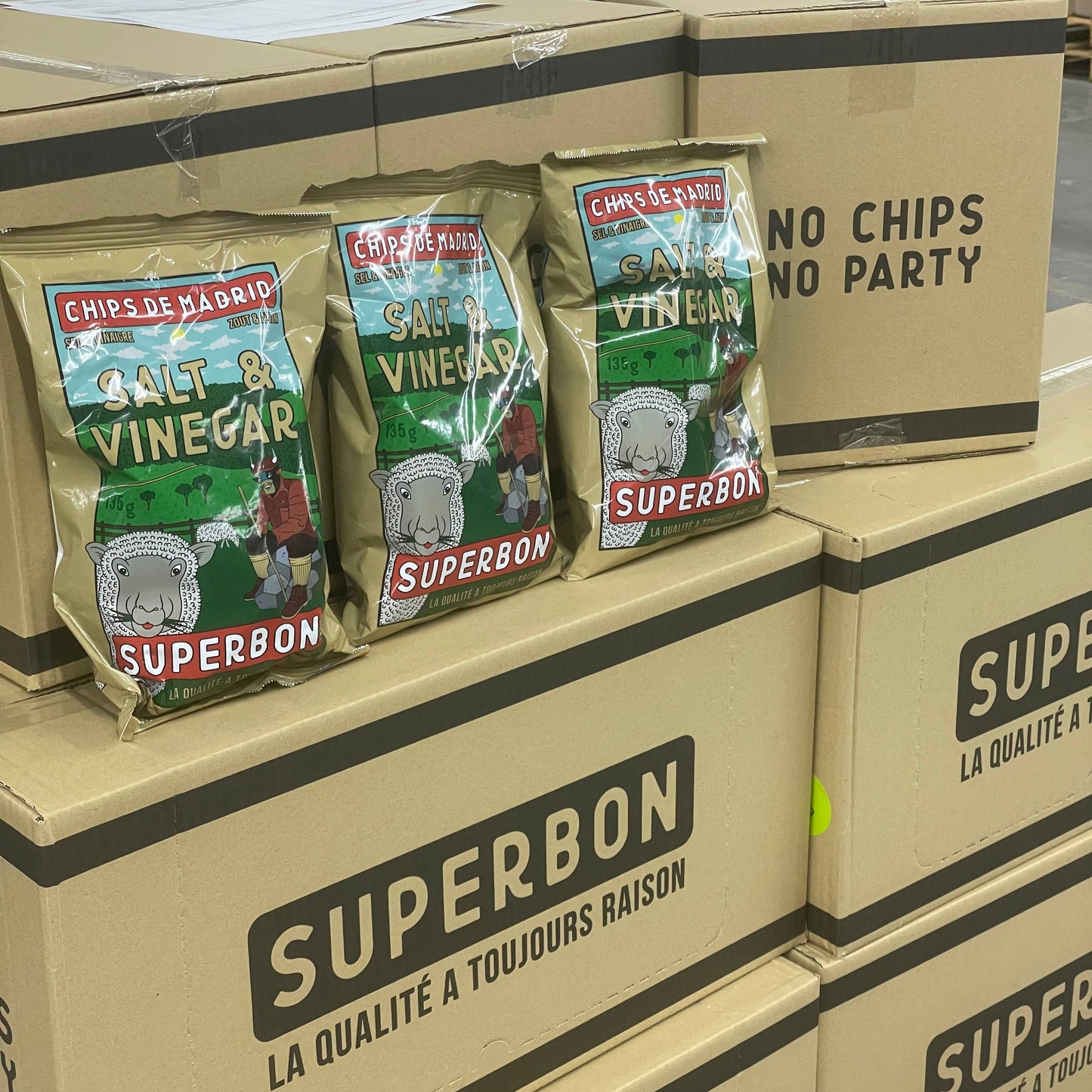 Salt & Vinegar Potato Chips 4.76 oz – Superbon Chips de Madrid