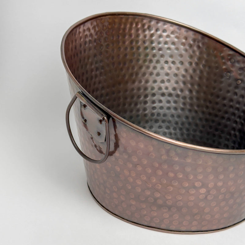 Hammered Aluminum Tapered Ice Tub - India Handicrafts