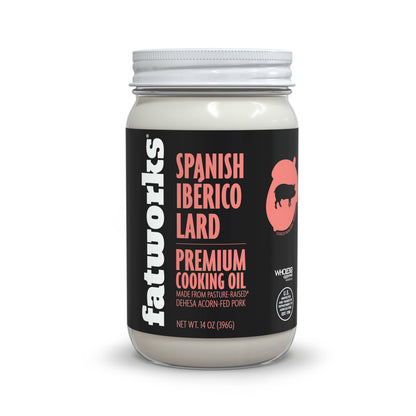 Spanish Iberico Lard Pasture Raised Cooking Oil 14 oz - Fatworks