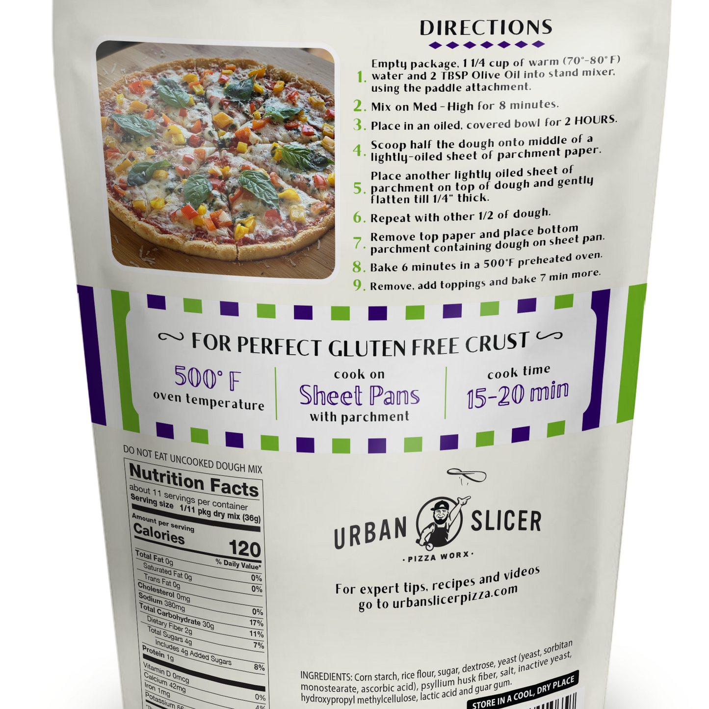 Gluten Free Pizza Dough Mix 13.9 oz – Urban Slicer Pizza Works