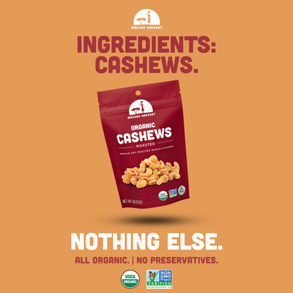Organic Roasted Cashews 4 oz – Mavuno Harvest Organics