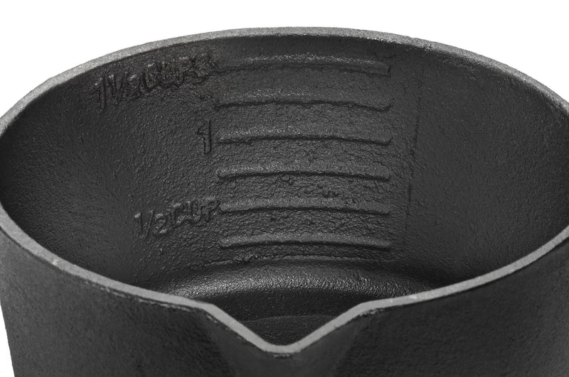 Cast Iron Sauce Pot with Basting Brush 4.5" x 10" - Outset
