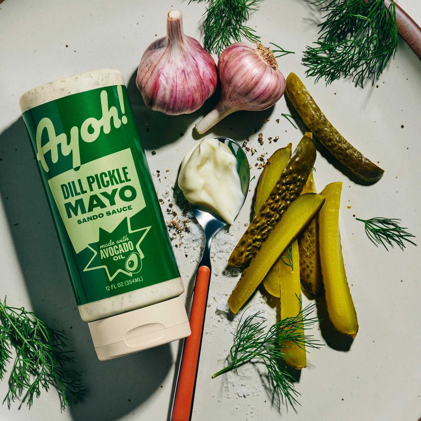 Dill Pickle Mayo 12 oz – Ayoh! Foods