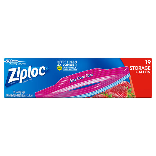 Ziploc Storage Bags Gallon 19pz | Ziploc | Grill House
