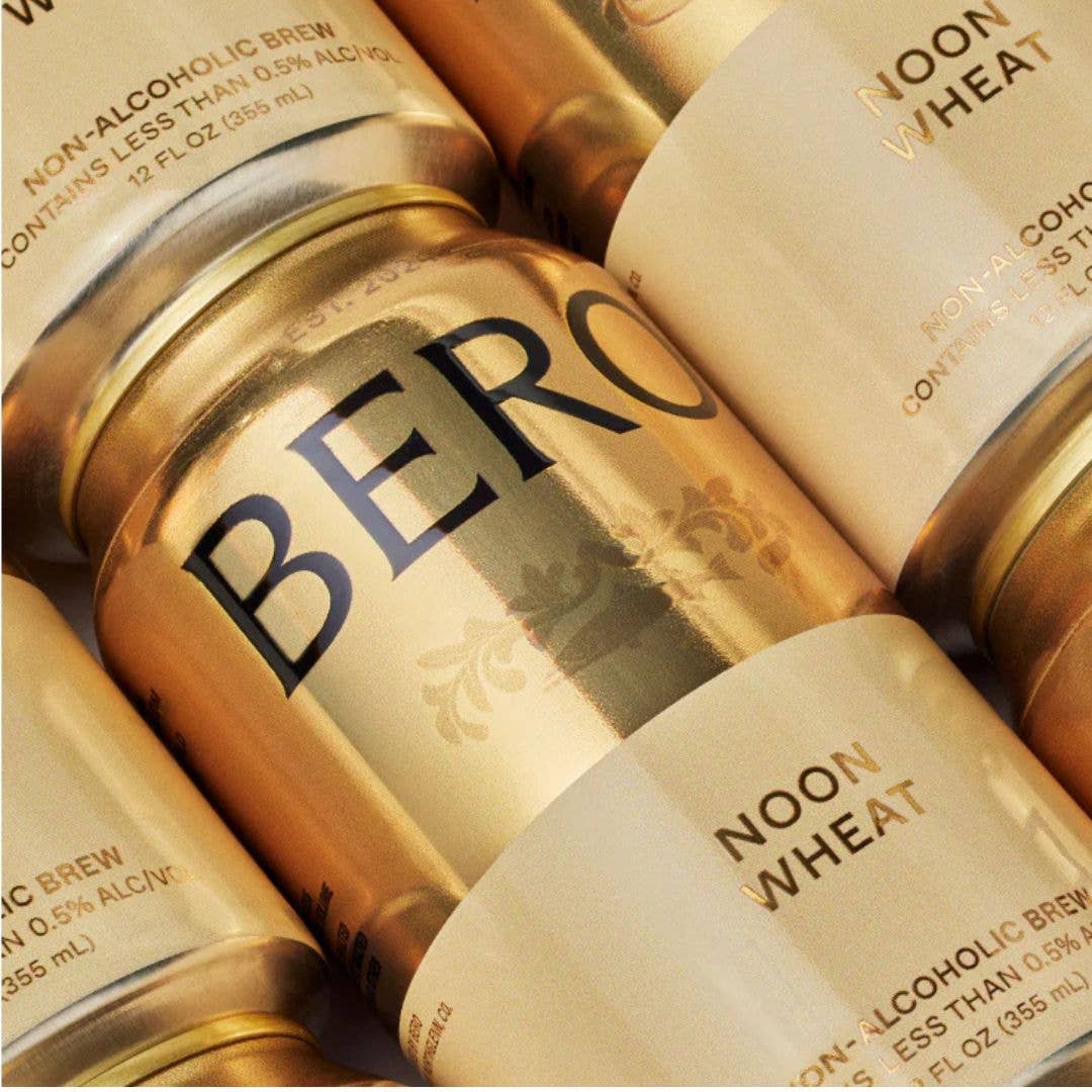 BERO Noon Wheat Beer - Premium Non Alcoholic Beer - 6pk