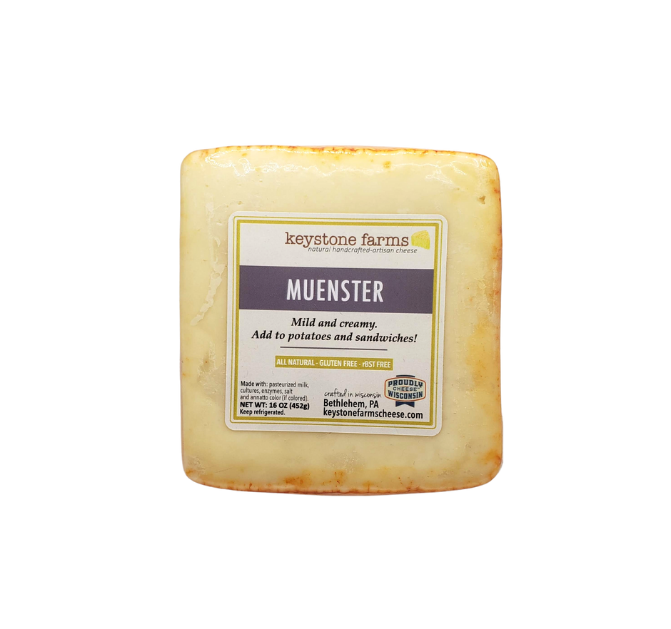 Muenster 16 oz – Keystone Cheese