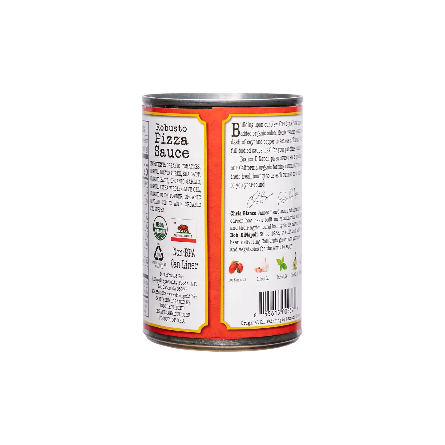Organic Robusto Pizza Sauce 15 oz – Bianco Dinapoli