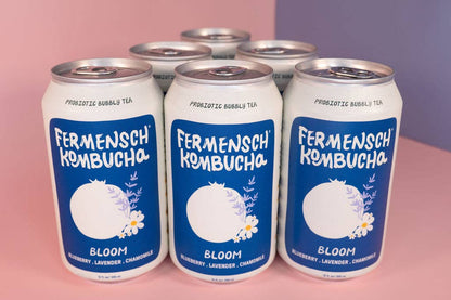 Blueberry Lavender Chamomile Kombucha 12 oz – Fermensch Kombucha