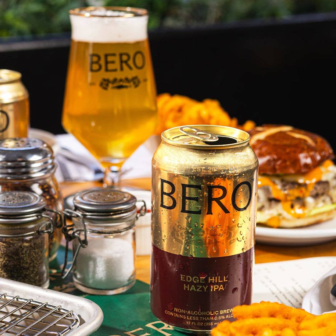 BERO Edge Hill Hazy IPA - Premium Non Alcoholic Beer - 6pk