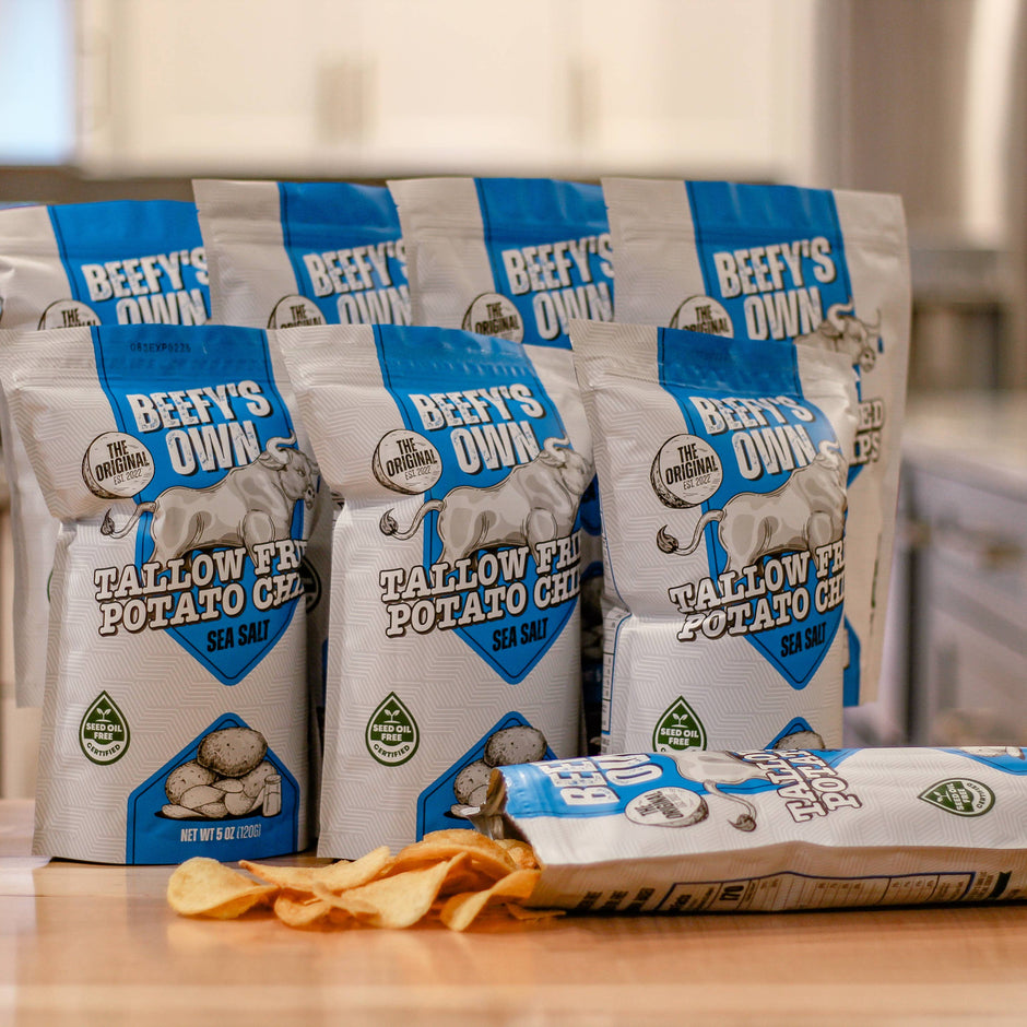 Beef Tallow Potato Chips Sea Salt 5 oz – Beefy's Own