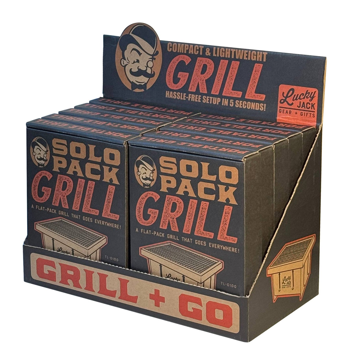 Stainless Steel Flat-Pack Stove Grill - Lucky Jack
