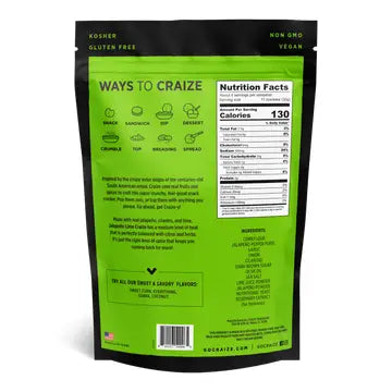 Toasted Snack Crackers Jalapeno Lime 4oz - Craize