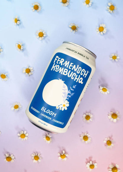 Blueberry Lavender Chamomile Kombucha 12 oz – Fermensch Kombucha